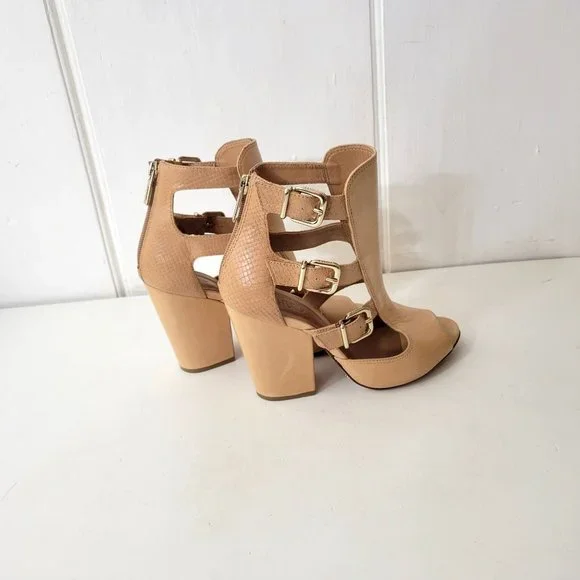 Schutz Atanado Soft High Heel Sandals Booties - Picture 3 of 7